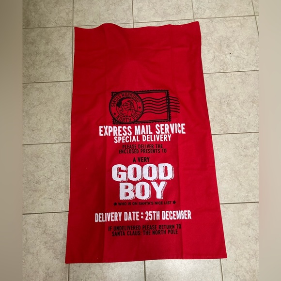 Twelve Timbers Christmas gift sack. Express Mail Service Special Del Good Boy - Picture 1 of 11